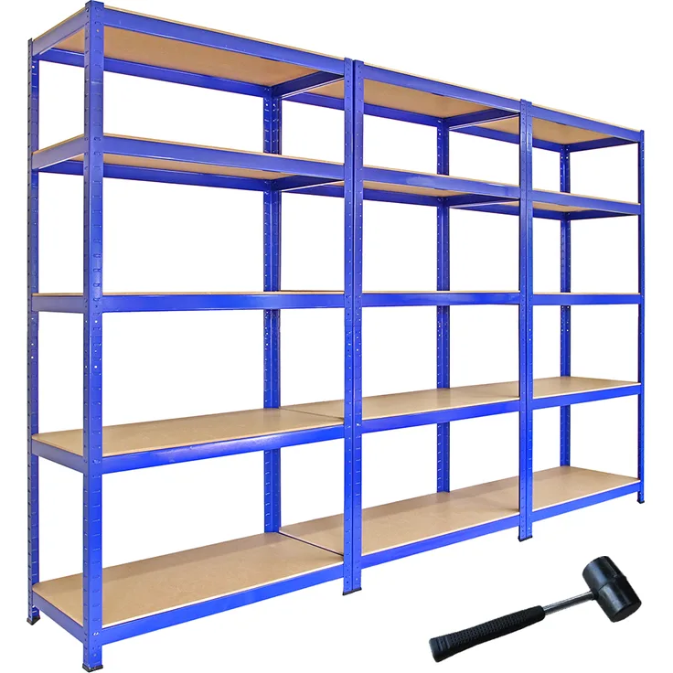 Monstershopt3 x Monster Racking T-Rax 90 cm Lagerregal Blau mit Gratis Gummihammer