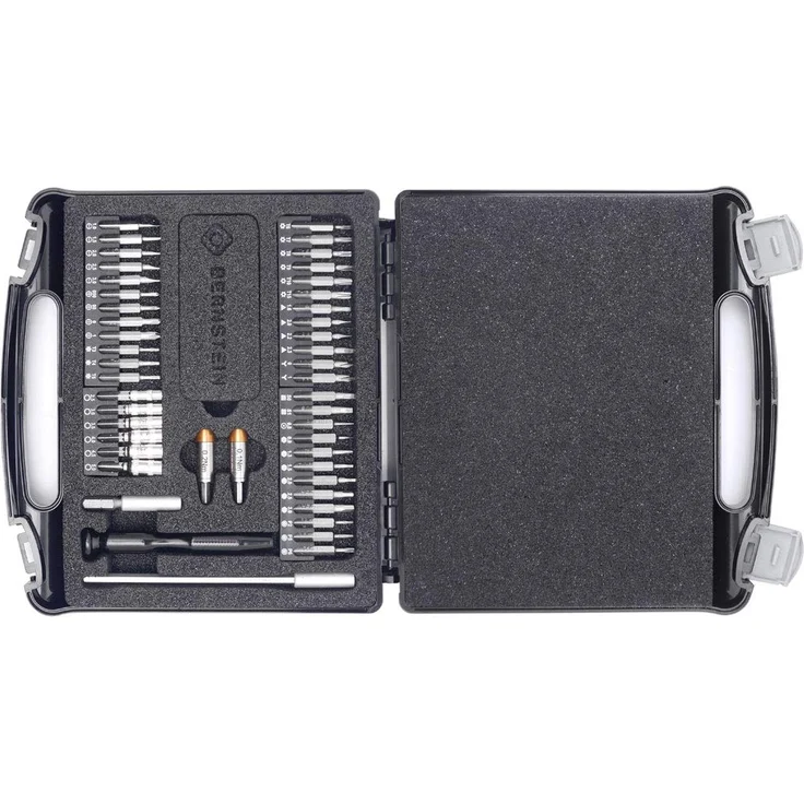 Bernstein 45 teiliger TORQUEPLUS Bit-Satz mit Drehmoment-Adapter 0.1 & 0.2 Nm im Kunststoffkoffer 4-970-A