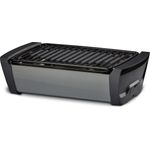 Enders 1364 Aurora raucharmer Tischgrill, kleiner mobiler Holzkohlegrill, Balkon-Grill, Picknick-Grill, Camping-Grill, Holzkohlegrill mit Belüftung, grey