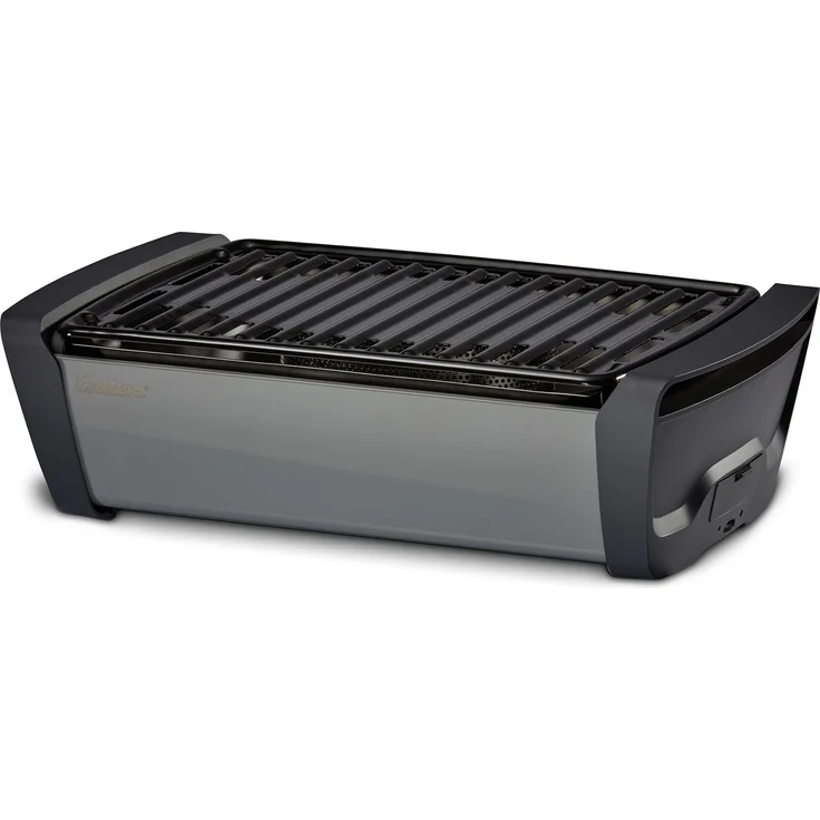 Enders 1364 Aurora raucharmer Tischgrill, kleiner mobiler Holzkohlegrill, Balkon-Grill, Picknick-Grill, Camping-Grill, Holzkohlegrill mit Belüftung, grey – Bild 1