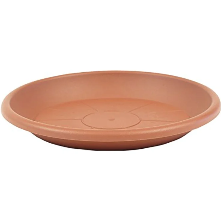 greemotion Blumentopfuntersetzer Terrakotta - Untersetzer Blumen mit 68 cm Durchmesser Höhe 9,5 cm - Pflanzkübel Untersetzer aus Kunststoff - Pflanzenuntersetzer rund - Pflanzen-Untertopf – Bild 1
