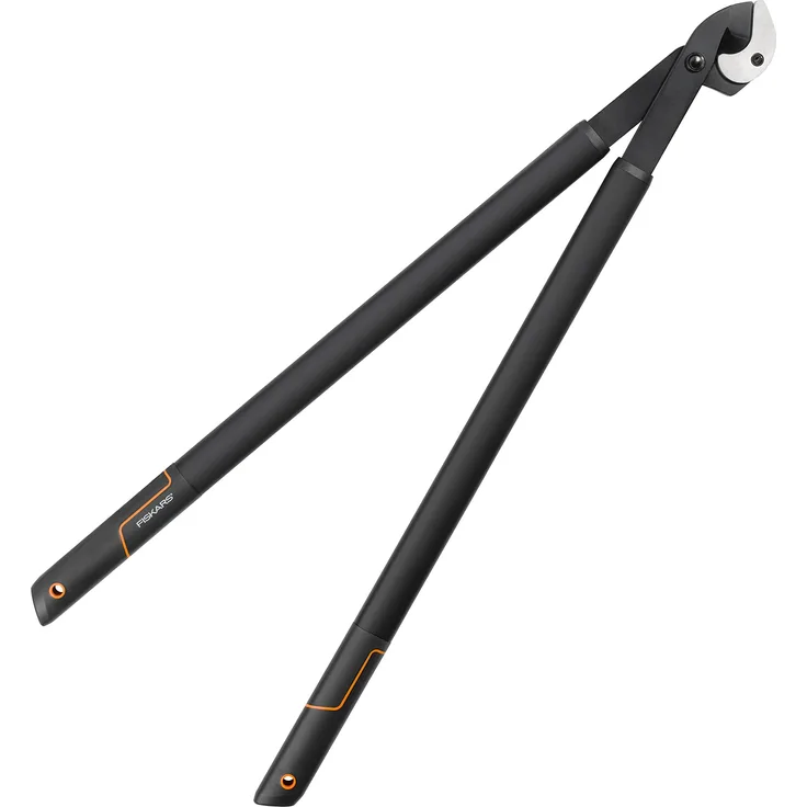 Fiskars SingleStep Amboss-Astschere für trockenes und hartes Holz, Antihaftbeschichtet, Gehärteter Präzisionsstahl, Länge 81 cm, Schwarz, L39, 1001430