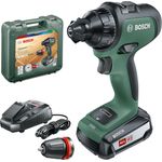 Bosch Akkuschrauber AdvancedDrill 18 (mit Akku, 18 Volt System, im Koffer)