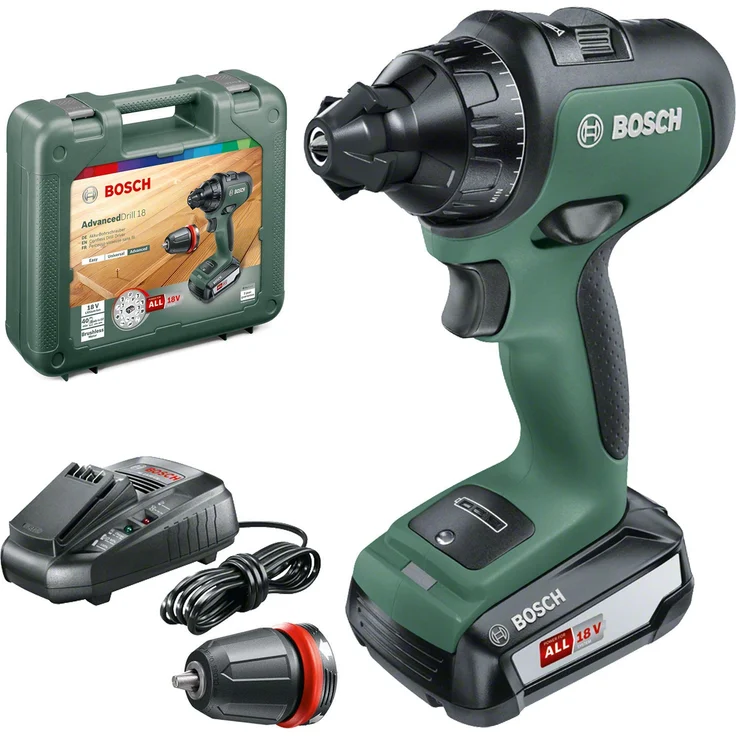 Bosch Akkuschrauber AdvancedDrill 18 (mit Akku, 18 Volt System, im Koffer) – Bild 1