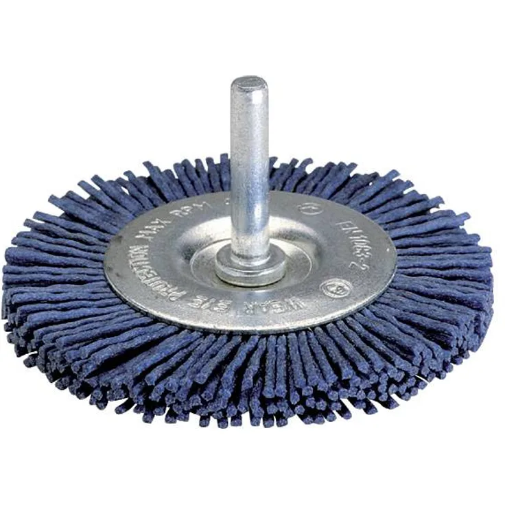 Wolfcraft Nylon-Scheibenbürste Durchmesser 100mm Nylondraht Schaft- Durchmesser 1-4 6.3 mm 2727000 1St.