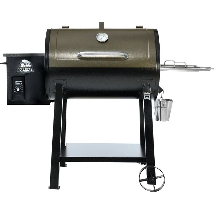 PIT BOSS PB440D Wood Fired Pellet /Flame Broiler BBQ, schwarz, 123.2x61x103 cm