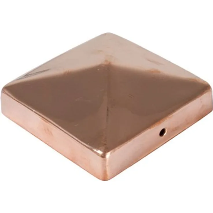 T & J Pfosten Abdeckung aus Metal Kupfer 9x9 Pyram.