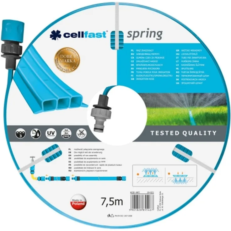 Cellfast Bewässerungsschlauch SPRING 7,5 m
