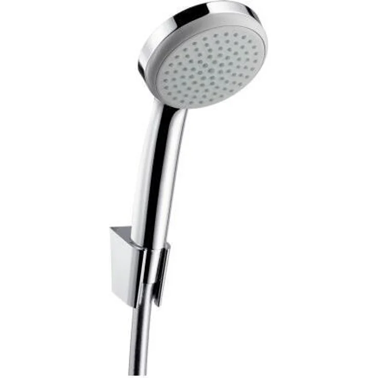 hansgrohe CROMA 100 1jet/Porter'S Set DN 15 Isiflex Brauseschlauch 1250 mm chrom – Bild 1