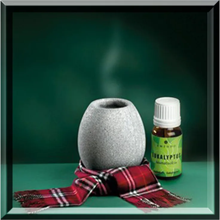 Hukka Speckstein Set Aromaschale SAUNAKKO mit Eukalyptus Duft