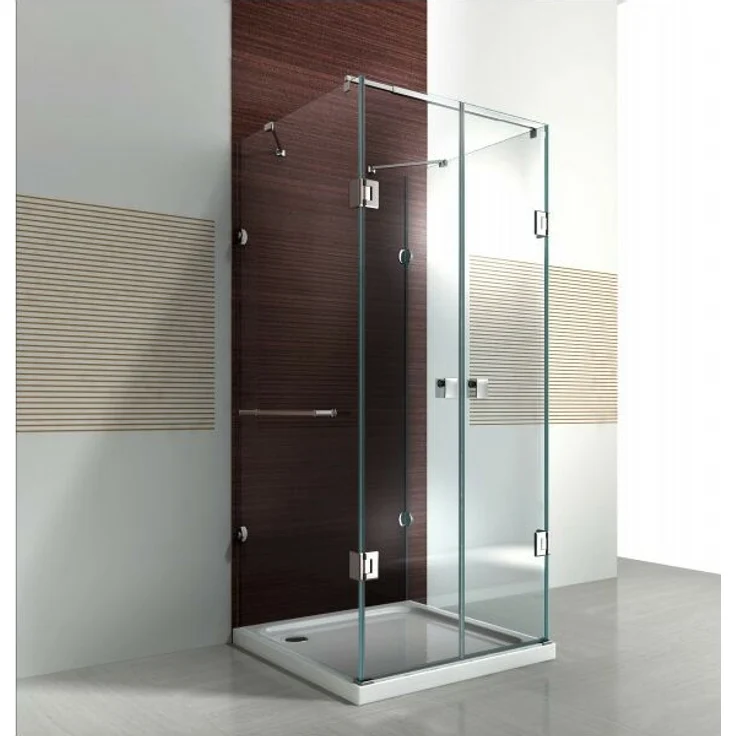 Duschkabine U-Form 8 mm Nano Echtglas EX412 - 90 x 90 x 195 cm