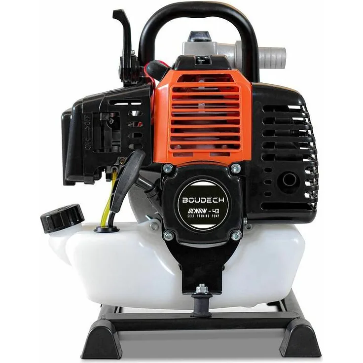 Boudech - Selbstansaugende Wasser-Motorpumpe mit 42,7Cc-Benzinmotor
