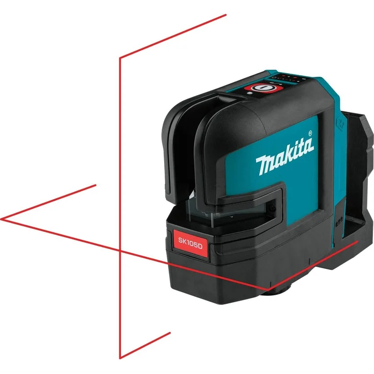 Makita SK105DZ Akku-Kreuz Linienlaser rot, 12 V, Blau, Silber 25 m – Bild 4