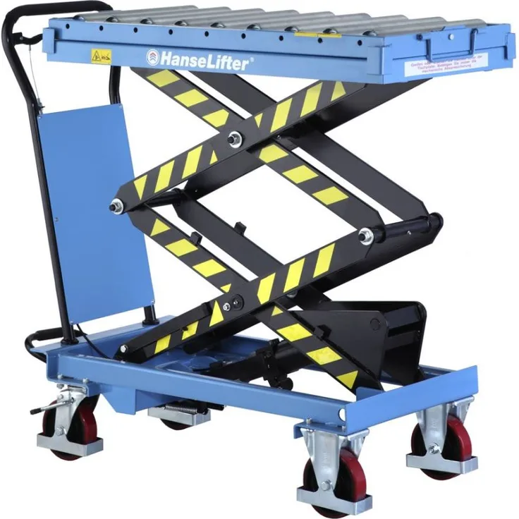 Hubtisch 300 kg inkl. abnehmbarem Rolleraufsatz