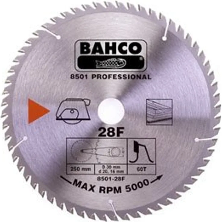 Bahco 8501-31F BH8501-31F Kreissägeblatt 315mm mit 40 Zähnen für Holz