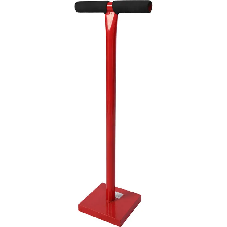 Bodenverdichter 11,5 kg aus Stahl, mit 20x20 cm Grundplatte und T-Griff zum Verdichten