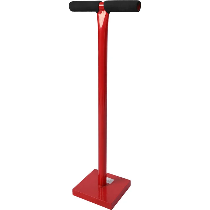 Bodenverdichter 11,5 kg aus Stahl, mit 20x20 cm Grundplatte und T-Griff zum Verdichten – Bild 1