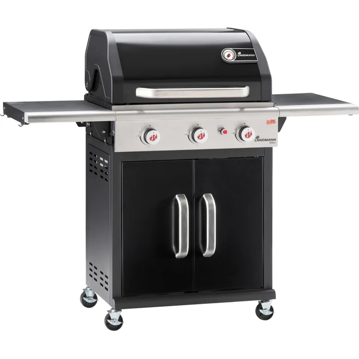 LANDMANN Gasgrill 12932 Triton PTS 3.0 schwarz, Maße 120 x 140 x 57 cm – Bild 1