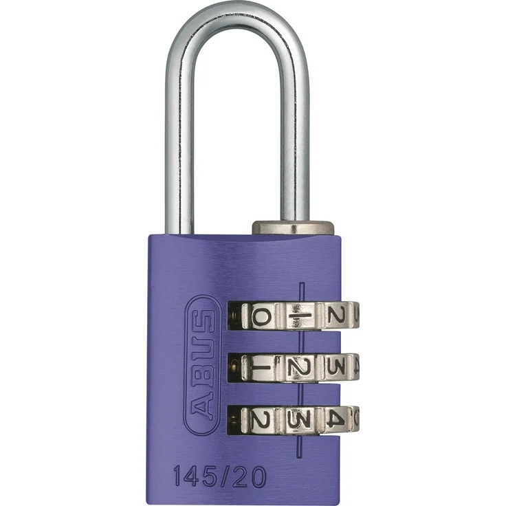 ABUS Aluminium-Zahlenschloss 145-20, lila, 46610 – Bild 1