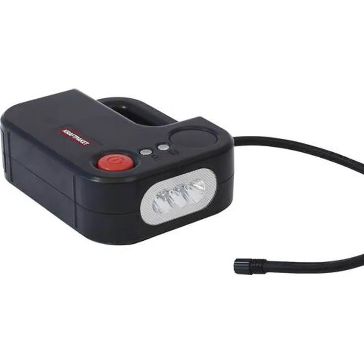 Dino KRAFTPAKET Dino KRAFTPAKET 136308 Kompressor 10.3 bar 12V Adapter zum Betrieb per Kabel, Digitales Display, Kabelfach/-aufnahme