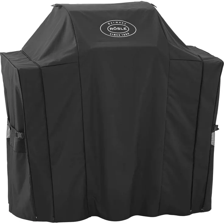 RÖSLE Abdeckhaube BBQ-Station VIDERO G2/G2-S, Hochwertige Schützhülle aus 100% Polyester mit PU-Beschichtung, praktischer Reißverschluss, wetterfeste Abdeckung