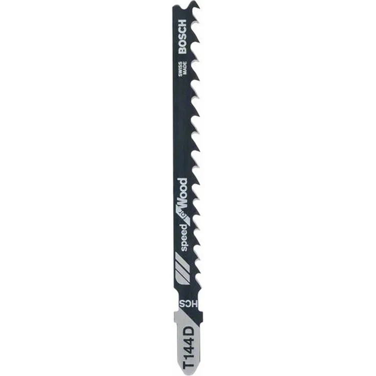 Bosch Professional Stichsägeblatt Speed for Wood zum Sägen in Holz (25 Stück, T 144 D)
