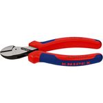 KNIPEX 73 02 160 X-Cut Kompakt-Seitenschneider hochübersetzt mit Mehrkomponenten-Hüllen schwarz atramentiert 160 mm