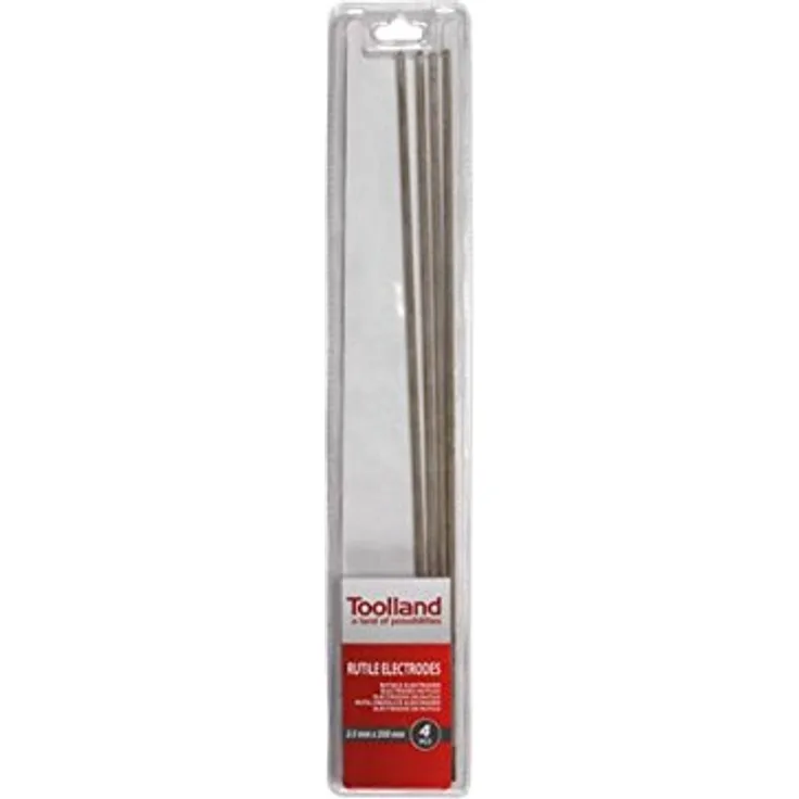 TOOLLAND - TW95125 Rutil Umhüllte Elektroden, 2,5 mm x 350 mm Abmessungen (4-er pack) 175075