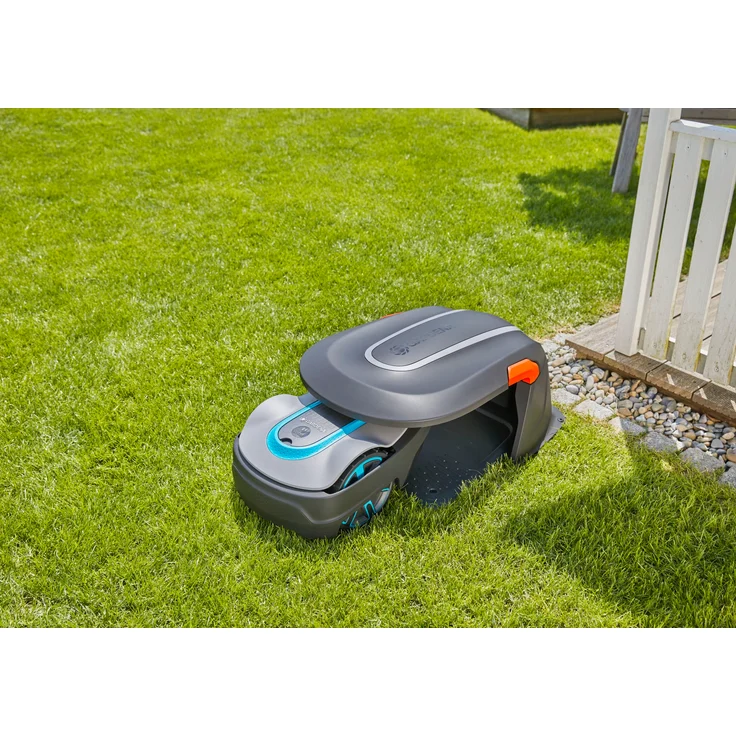 GARDENA Garage für Mähroboter: Garage für Rasenmäher, optimaler Sonnen- und Regenschutz für Rasenroboter und Ladestation (15020-20) – Bild 4