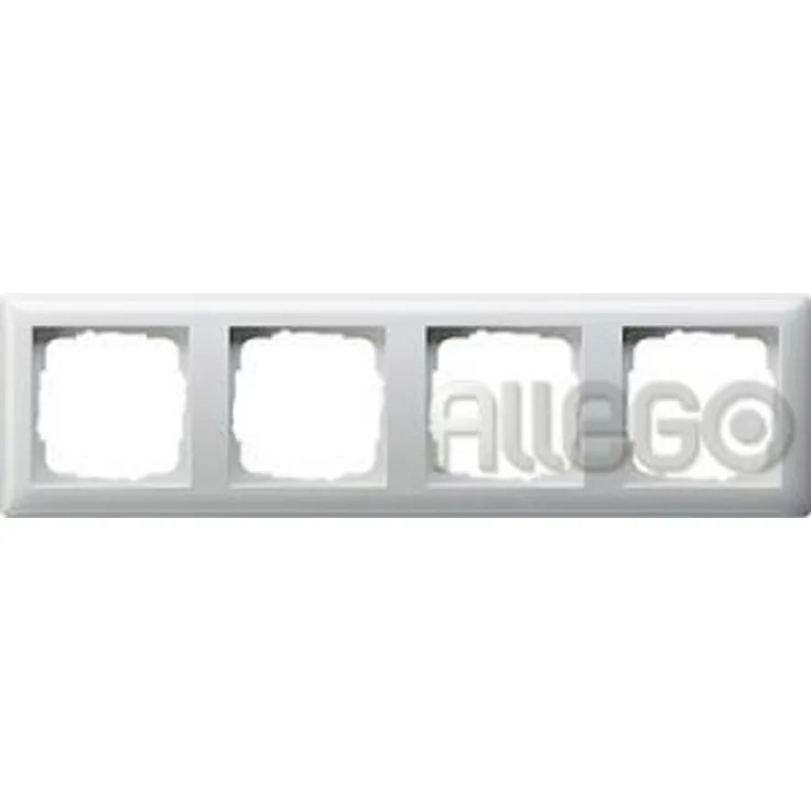 Gira 021403 Abdeckrahmen 4 fach Standard 55, reinweiß