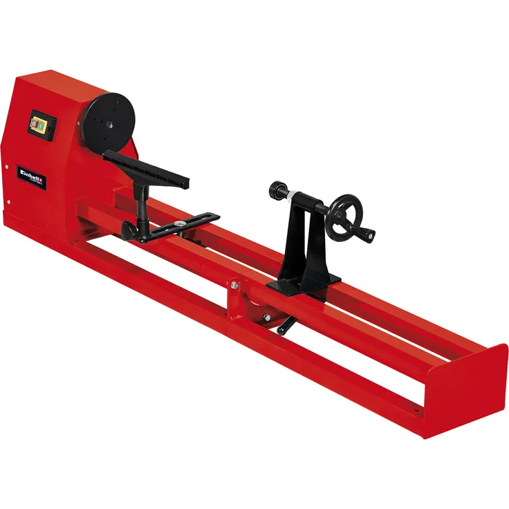 Einhell Drechselbank TC-WW 1000-1 (400 W, max. Drechseldurchmesser 280 mm, Spindeldrehzahl 890-1260-1760-2600 min-1, Reitstock mit Spindelspitze, inkl. Stirnmitnehmer, Planscheibe)