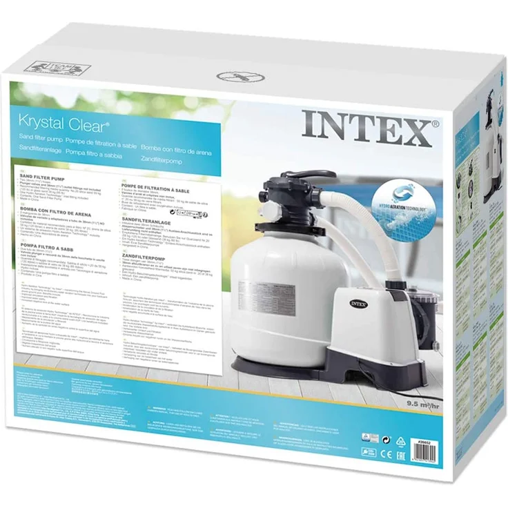 Intex 28652 Sandfilteranlage 12.000 l/h Pool Pumpe Filterpumpe Krystal Clear – Bild 4