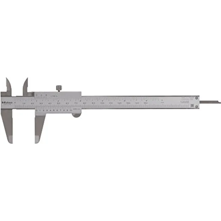 Mitutoyo 530-108 Standard-Nonius Messschieber, 0-200 mm