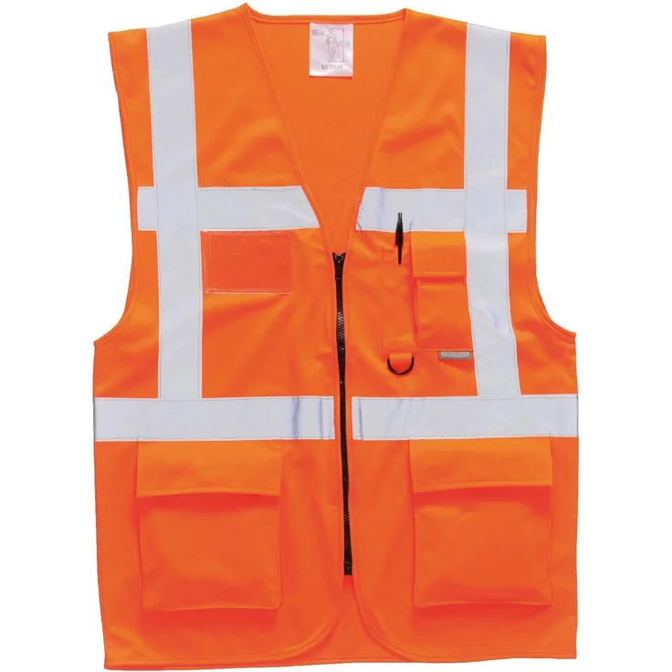 Portwest Sicherheitsweste Berlin S476, Size 4X-Large, Orange, 1