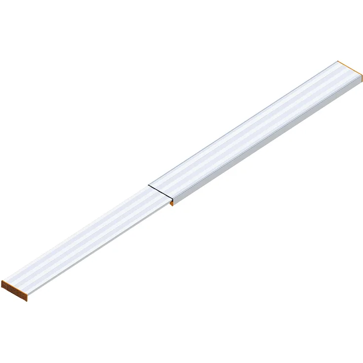 Layher 1351440 Alu-Telesteg ausziehbar auf max. Länge 4.40 m, belastbar bis 150 kg