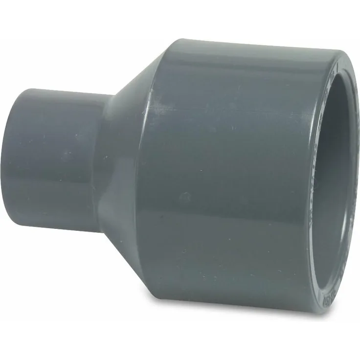 Mega Reduziermuffe PVC-U 40-32 mm x 32 mm Klebestutzen-Klebemuffe x Klebemuffe 16 bar Grau