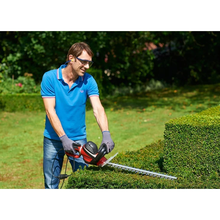 IKRA Elektro Heckenschere IHS 650 Schnittlänge 55cm Schnittstärke 22mm 650W 180° Drehgriff – Bild 4