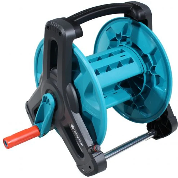 GARDENA Classic Schlauchtrommel 50 Schlauchkapazität 30 - 50 m abgewinkelter Schlauchanschluss mit Nachtropfstopp – Bild 2