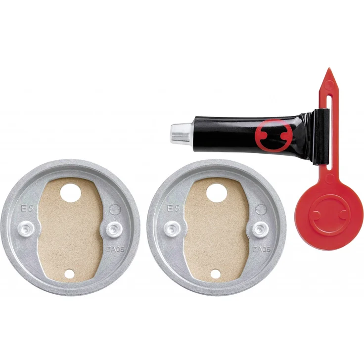 Tesa Befestigungsadapter BK20-2 (selbstklebend, 2 Zamak Ringe aus Kupfer, inkl. Klebetube und Ausdrückhilfe, Durchmesser 41mm) – Bild 1