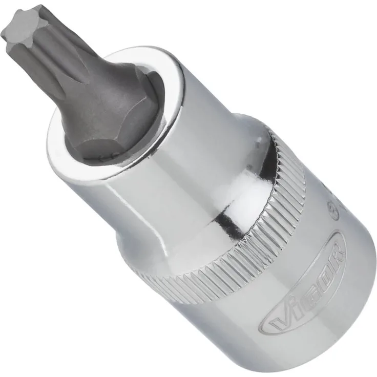 Vigor Torx Schraubendreher-Einsatz T?25, 55 mm, 1-2 Zoll, 1 Stück, V2152