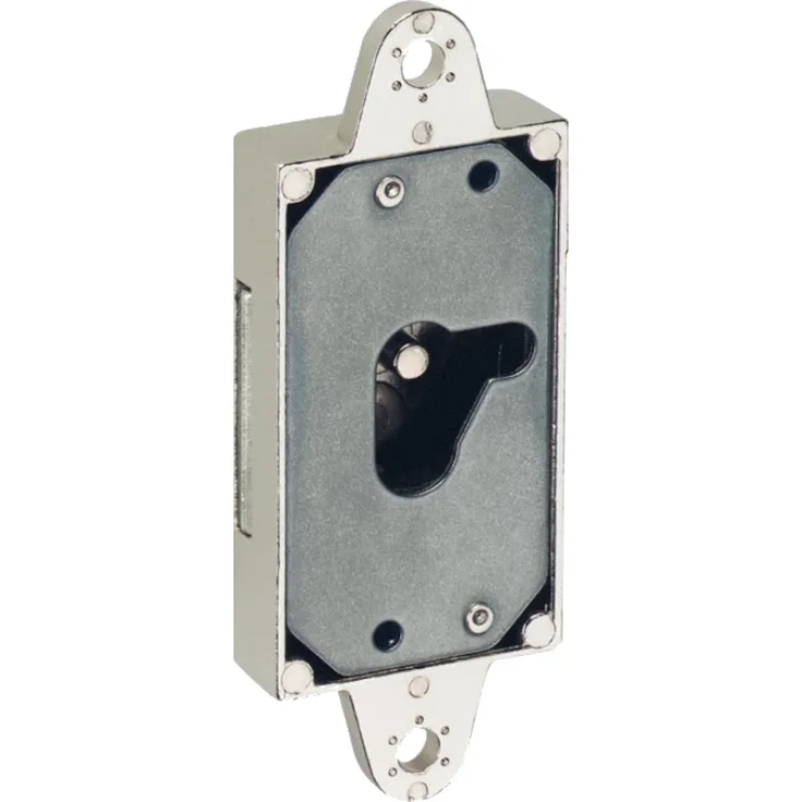 Kastenschloss, einfache Schließung Zum Anschrauben, vernickelt, 15 mm, Links