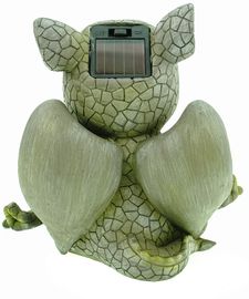 Yoga Gartendrache mit LED Solaraugen, 17 cm