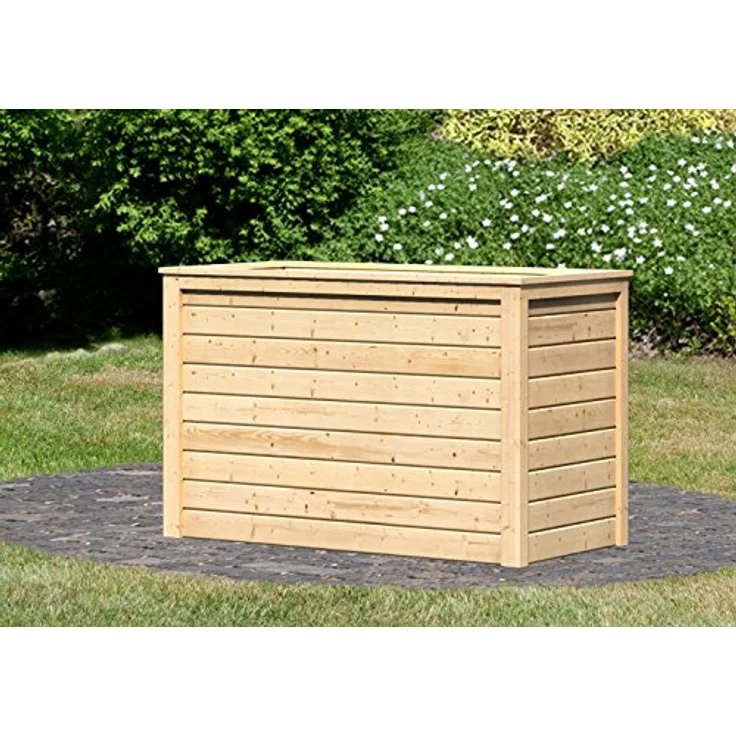 Karibu Hochbeet Größe 1 128 cm x 65 cm Naturbelassen