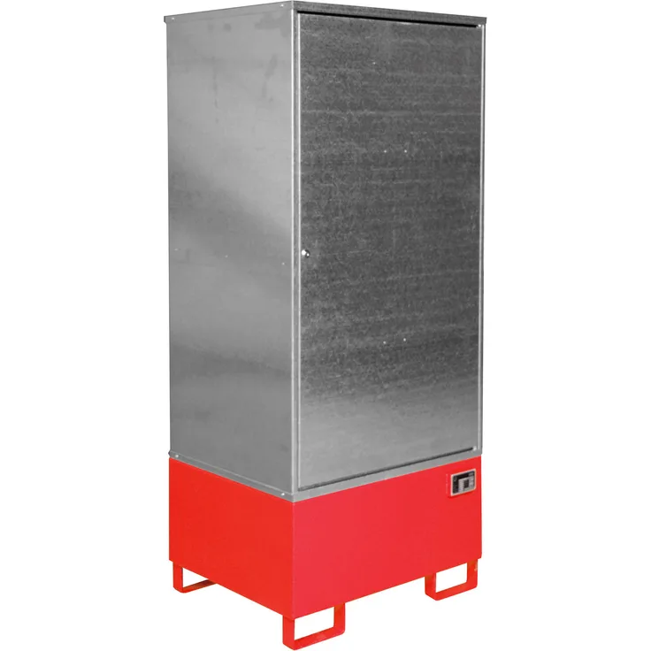 Bauer Gefahrstoff-Schrank GS-1, abschließbar, für max. 1x200l Fass, Feuerrot