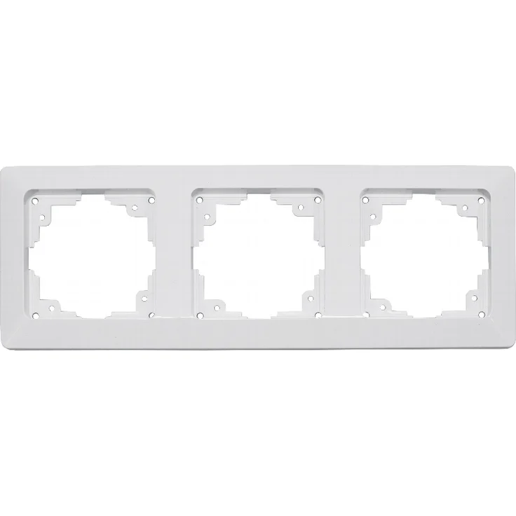 MILOS 3-fach Rahmen weiß matt