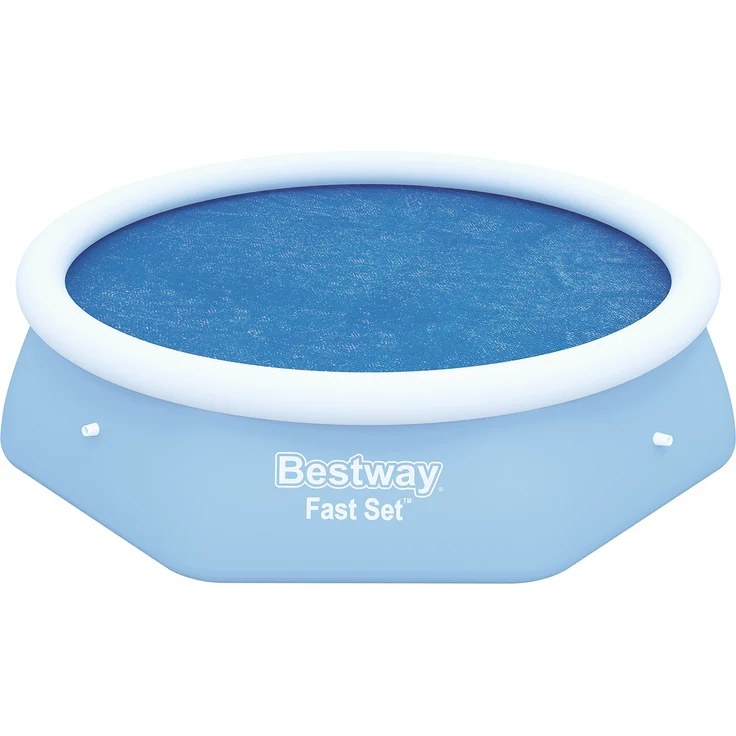 Bestway Flowclear Solarabdeckplane für Fast Set Pool 244 cm, Maße: 210 cm – Bild 1