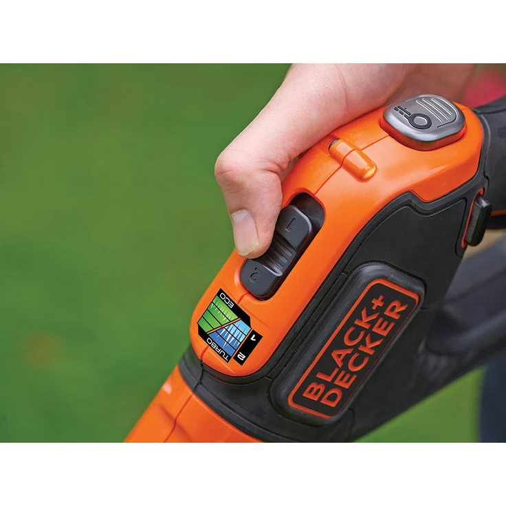 Black+Decker Akku-Rasentrimmer (18V 2,0Ah, 28 cm Schnittbreite, Powercommand Easy Feed, inkl. Akku und Ladegerät) STC1820EPC – Bild 4