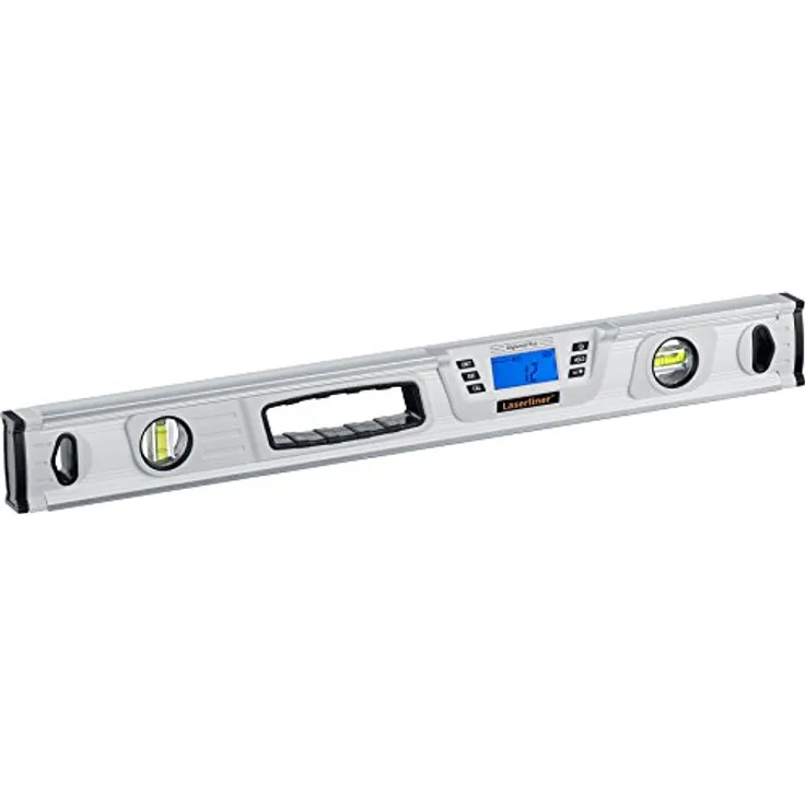 Laserliner DigiLevel Plus - Wasserwaagen (AAA-LR03, 1 decimal place,%, Degree, mm-m, 0-50 °C, -20-70 °C, Grau)