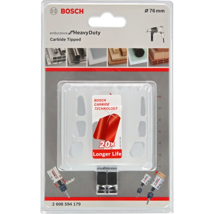 Bosch Professional Carbide Lochsäge Endurance for Heavy Duty (Ø 76 mm, Zubehör Bohrmaschine) – Bild 1