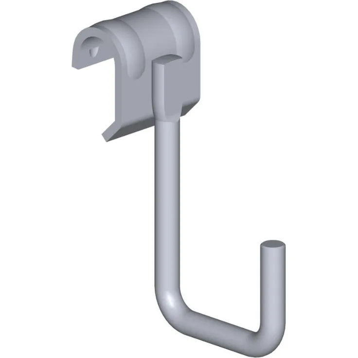 Haken 55x90 für Tragestange weißalu - Element System